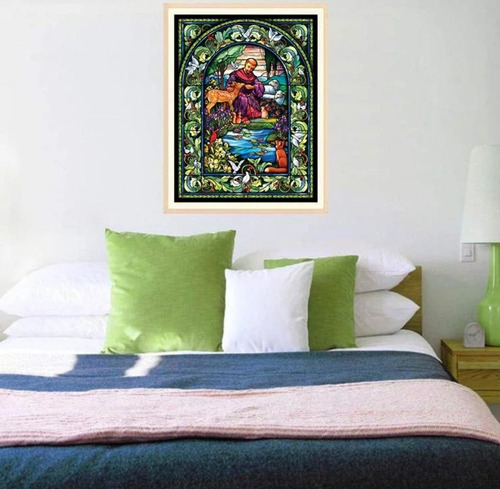 Puzzle 5d - Pintura Com Diamante - São Francisco - 30x40 Cm