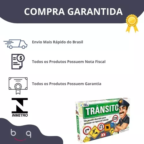 Jogo de Tabuleiro Trânsito - Pais e Filhos - Kits e Gifts