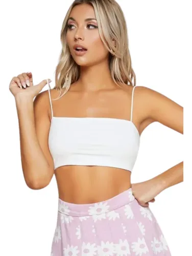 Blusa de tirantes corta hotsell