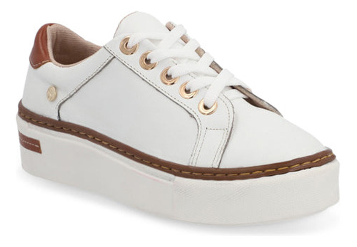 Zapatos Oxfords Prepa 61278pr Piel Vacuno Blanco