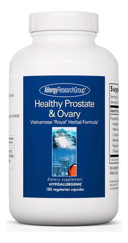 Allergy Research Group Prostata Y Ovario Saludables 180 Ta