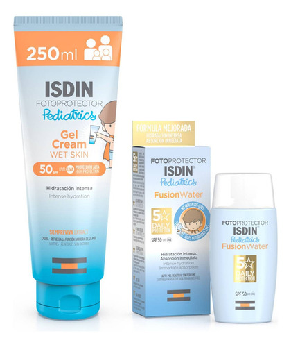 Duo Fotoprotector Niños Isdin: Facial 50ml + Corporal 250ml
