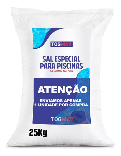 Sal Especial Limpeza Prodfunda Pincina 25kg Tog Puro Total