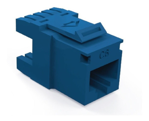 Módulo Keystone Jack Rj45 Cat6 Furukawa, Color Azul