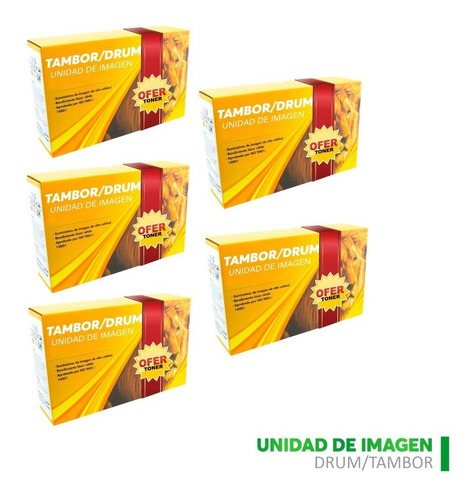 5 Pza Dr890 Tambor Tigre Compatible Con Mfc-l6900dw