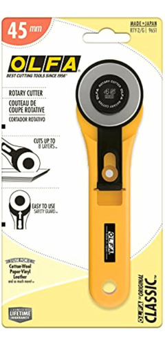 Olfa 9651 Rty-2/g 45mm Straight Handle Rotary Cutter