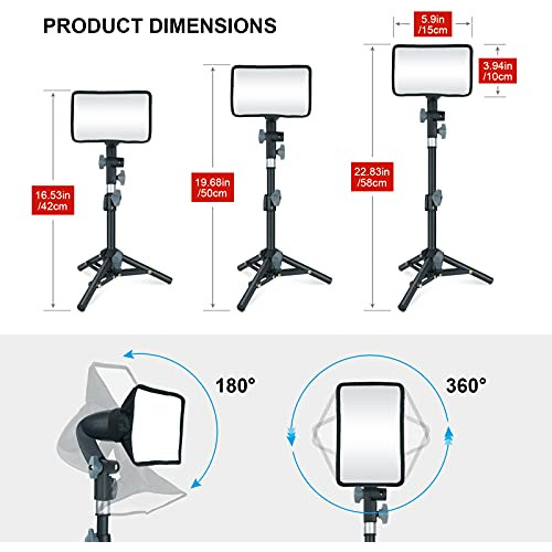 Paquete De 2 Luces Led De Vídeo Linco Con Soporte De Trípode