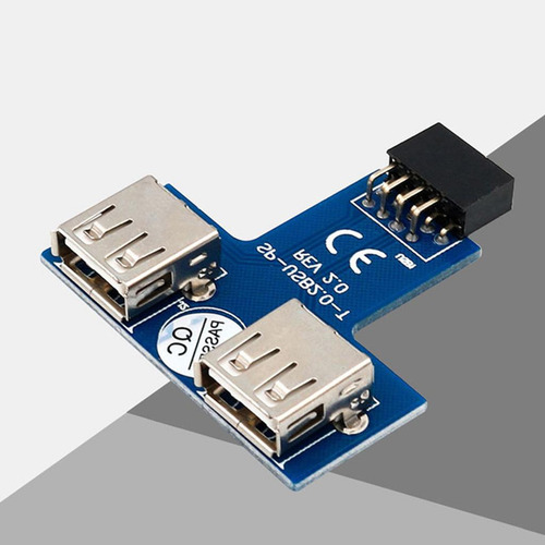 Usb 2.0 Cabecera De 9 Pines (2x5) 2 Puertos Usb A Puerto I