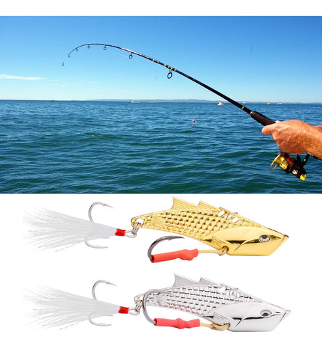 * Iscas (s) Señuelos De Pesca Metal Vib Hard Spinner Blade