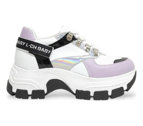 Imagen 2 de 5 de Zapatillas Damon Blanco/lila