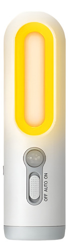 Linterna Portátil 2 En 1 Iluma Sensor Luz De Noche Linterna Blanco Luz Amarillo