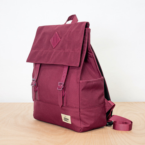 Mochila Notebook 17'' Buenavista Square L Burdeo
