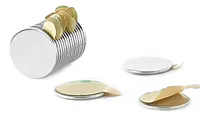 Comprar Ímã Neodímio Ø 10x0,6 Mm N35 Adesivado 20 Unidades