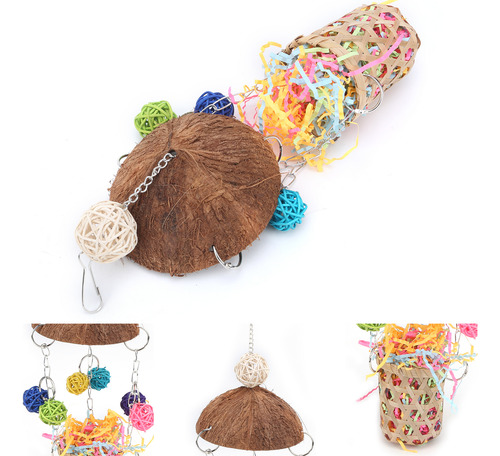 Pelota De Vid Colgada Colgada De Pájaros Con Cáscara De Coco