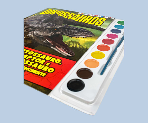 Livro Dinossauros - Livro Para Pintar Com Aquarela, De On Line A (instituição). On Line Editora, Capa Mole, Edição 6 Em Português, 2022