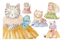 Comprar Imágenes Digitales Gatitos Con Vestidos 68977309