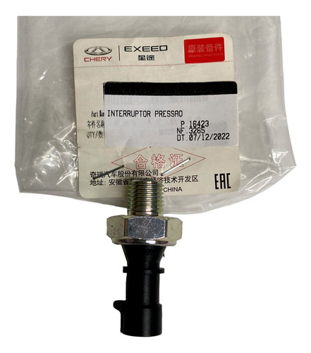 Interruptor Cebolinha Sensor Oleo Tiggo 2 / Celer Original