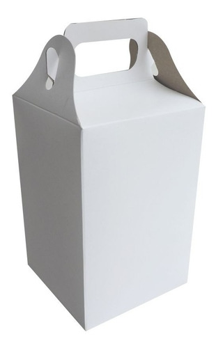 Imagen 1 de 3 de Cajita Feliz Cfz5 X 50u Packaging Blanco Madera
