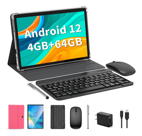 Tablet 10 PuLG 4 Gb Ram 64/512 Alm Teclado Mouse Funda Lapiz