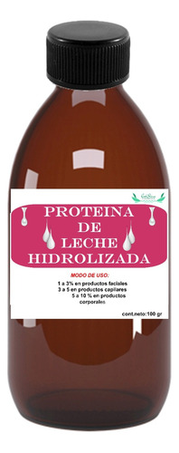 Proteina De Leche Hidrolizada Uso Cosmetico 100 Gr