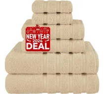 Comprar Juego De Toallas De Lujo De 6 Piezas, 2 Toallas De Baño, 2 T