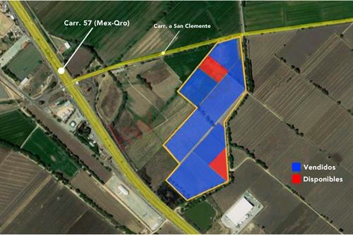 Venta De Terreno Industrial De 2,002 M², Dentro De Parque Industrial Sobre La Carr. 57 (cdmx-qro...