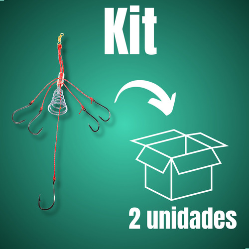 Kit 02 Chuveirinho Pesca Carpa Cabeçuda Capim Hungara Curimba Anzol Chinu N°6