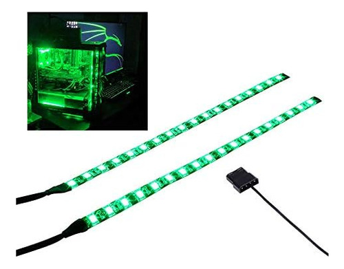 Pc Led Flexible Light Strip Computer Lighting Green Wit...