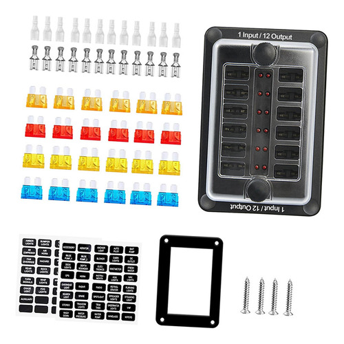 Caja De Fusibles De 1 En 12 Salidas De 12 Vías Caja De