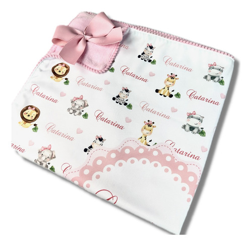 Manta Personalizada Mais De 250 Temas Disponíveis Cor Branco Animais