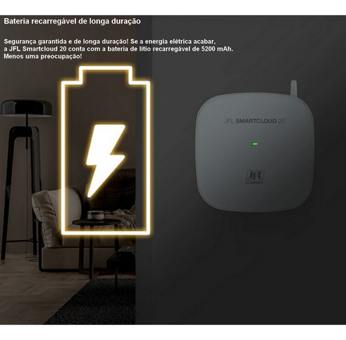 Central De Alarme Jfl Smartcloud 20 Sem Fio - Net Wi-fi App