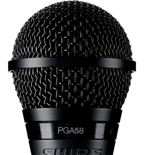 Imagen 3 de 3 de Shure Pga58 Bts Combo Micrófono Vocal + Cable + Pipeta + Pie