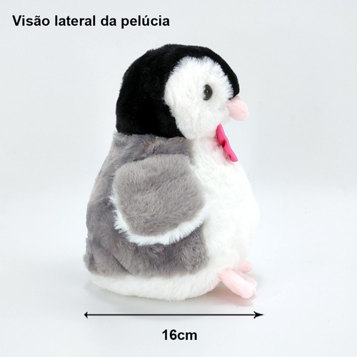 Bichinho De Pelúcia Pinguim Gravatinha Presente Para Esposa