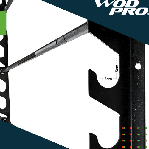 Rack Almacenamiento Para 8 Barras Olímpicas Soporte Robusto