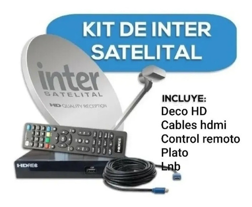 Kit Inter Satélital Deco Hd Rec + Lnb + Adaptadores + Código
