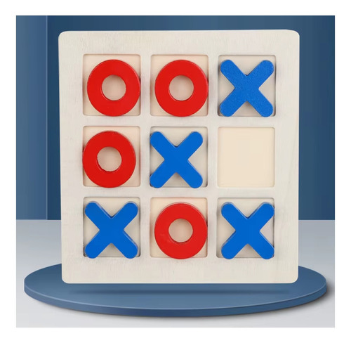 Tablero Juego Tres En Raya Tic Tac Toe Xoxo De Madera -922