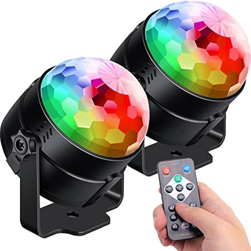 [paquete De 2] Luces De Fiesta Activadas Por Sonido Con Cont