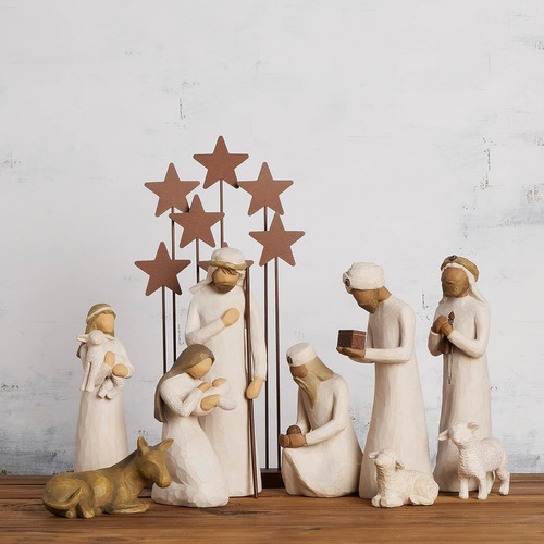 Figuras Para Iniciar El Nacimiento De Willow Tree Con Los Tr