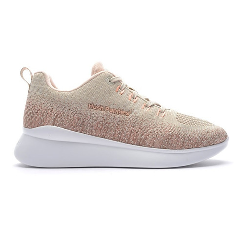 Imagen 2 de 4 de Zapatillas Para Mujer Hush Puppies Power Color Beige Y Rosa
