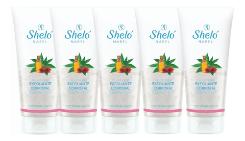 5 Pack Gel Exfoliante Corporal Shelo