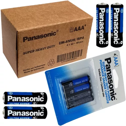 Caja De 48 Pilas Baterías Panasonic Aaa 12 Paquetes Original