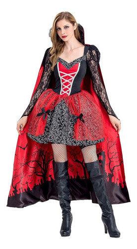 Disfraz De Bruja Vampiro De Halloween Para Mujer