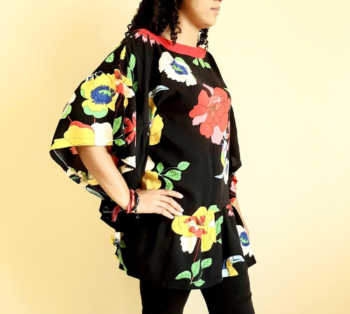 Imagem 5 de 8 de Blusa Túnica Feminina Tecido Catiane