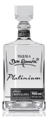 Pack De 4 Tequila Don Ramón Añejo Cristalino Platinum 700 Ml