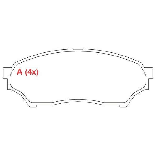 Pastilha De Freio Dianteira Montero Pajero Willtec Fp74