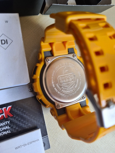 Relógio G-shock Ga100 Completo Na Caixa Amarelo Raro, Zero!