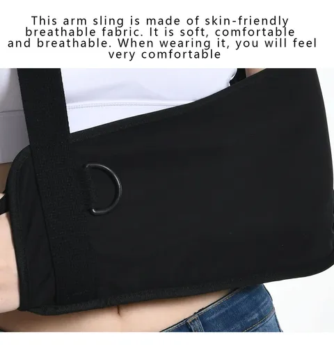 Arnés De Brazo Transpirable Con Cinturón Inmovilizador Negro