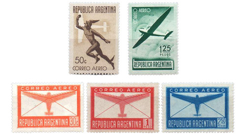 Argentina 1940. Serie Aérea Huecograbados, Nueva Sin Bisagra