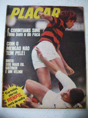 Revista Placar 36 Poster Flavio Fluminens Flamengo Zico 1970