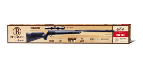 Imagen 7 de 7 de Rifle Benjamín Prowler Nitro Piston .22 Mira Incluida 4x32